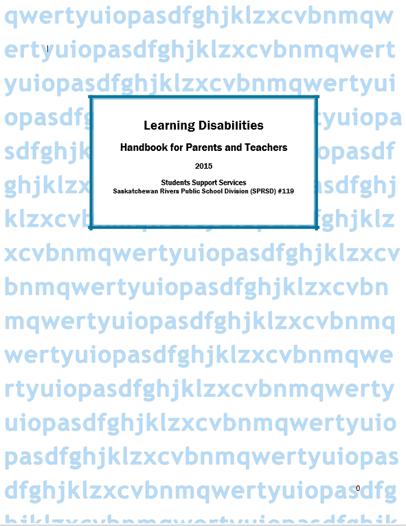 LEARNING DISABILITIES Handbook for Parents and Teachers
